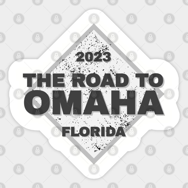 Florida Road To Omaha College Baseball 2023 Sticker by Designedby-E